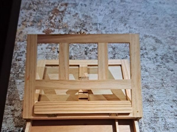 Wooden paint box with own built  in easeal - Main image