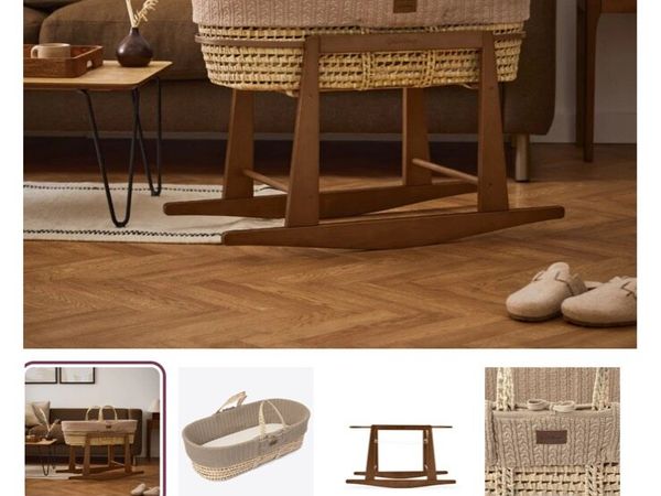 Moses Basket/Crib - Rocker (The Green Sheep) - Main image