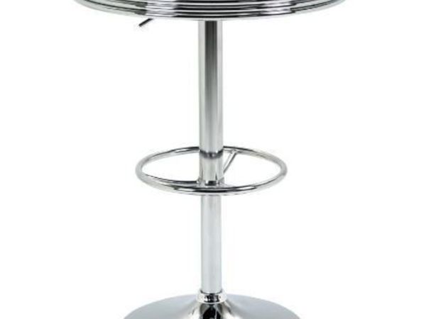 Black Aluminium Bar Table Adjustable Height - Main image