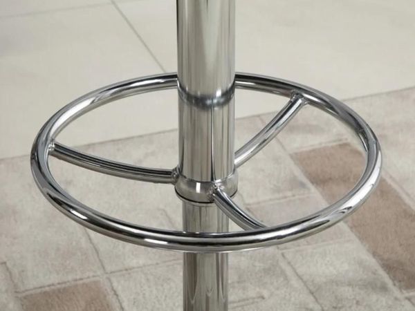 Black High Bar Table Aluminium Footrest - Main image