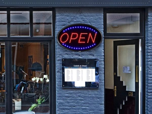 Open Sign Light Board 2 Modes LED Display - Main image