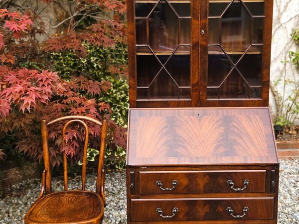 Vintage Mahogany Bureau Bookcase - Main image