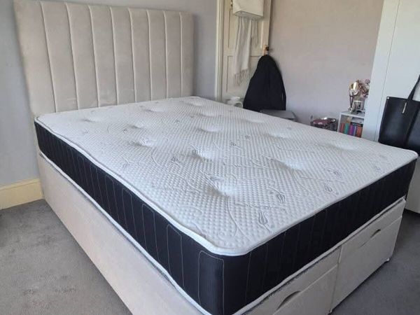 Divan Ottoman Base Bed Frame + Mattress Opt - Main image