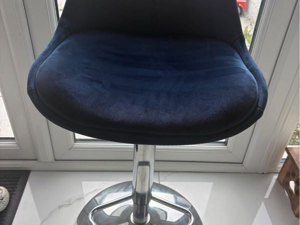 Kitchen stools Navy adjustable height X2 - Main image