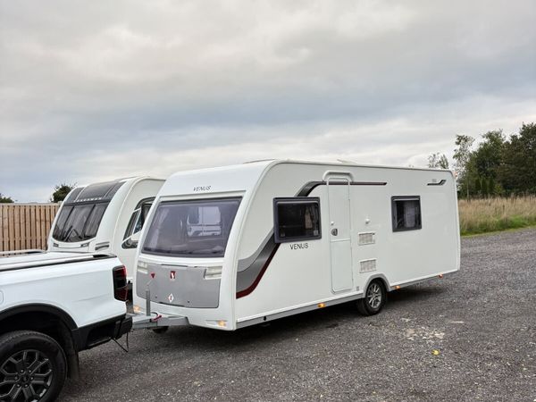 Lunar Venus 4 Berth Twin Fixed Single Bed Caravan - Main image