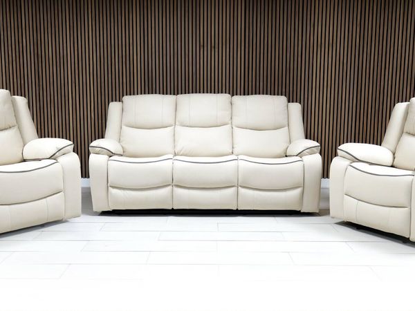 Chloe 3+1+1 Seater Micro Fabric Recliner Sofas - Main image