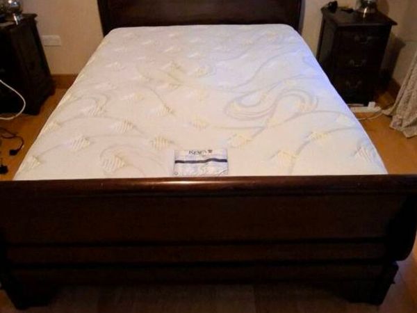 Mahogany Sleigh bed and Wardrobe - Main image