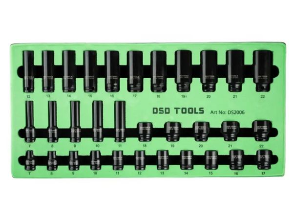 🔧 DSD TOOLS – 32PC 3/8″ DRIVE IMPACT SOCKET SET - Main image