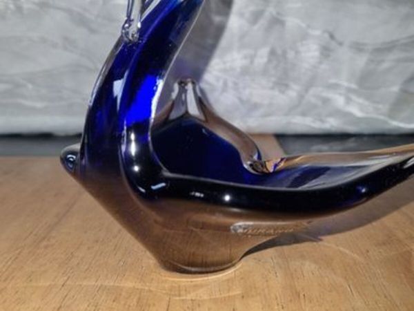 Murano glass swan plate - Main image