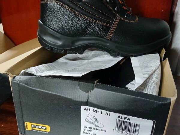 Panda Alfa mens steel toe cap work boots - Main image