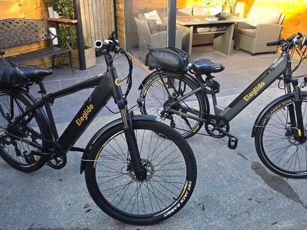 2 e bikes, both in perfect condition, light use and always housed when not in use - Main image