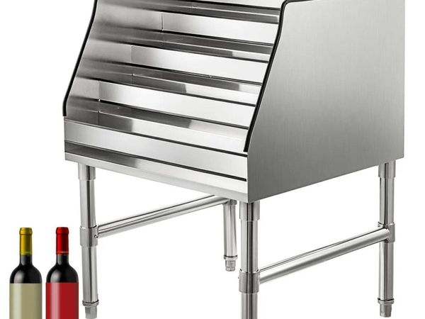 5 Tier Stainless Steel Bottle Storage Rack - Main image