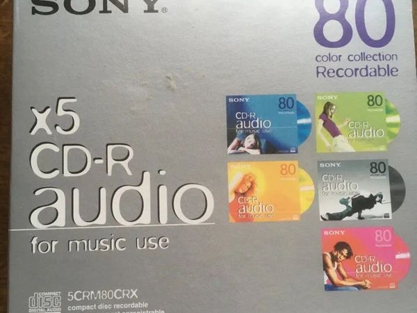 NEW SEALED 3 SONY Blank CD-R Audio CDs - Main image