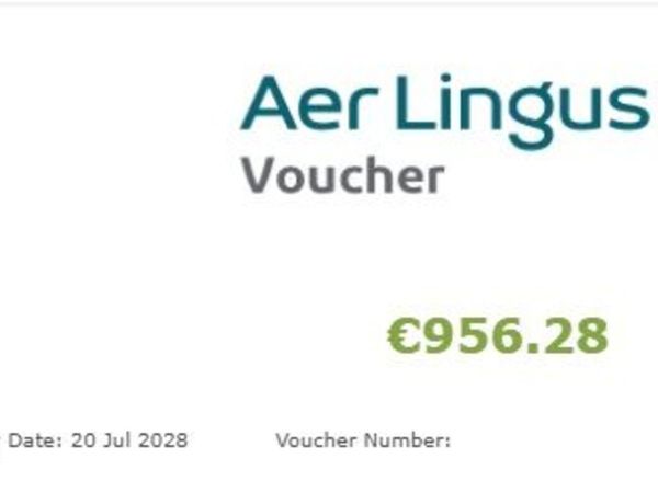 Aer Lingus Voucher - €956 value - until July 2028 - Main image