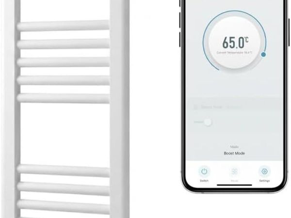 Electric Wifi Heated Towel Rail 300MM - Main image