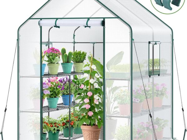Walk-In Greenhouse 3 Tiers 12 Shelves - Main image