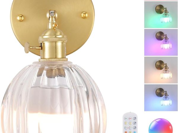 Vintage Battery Operated Wall Sconce Rechargeable - Main image