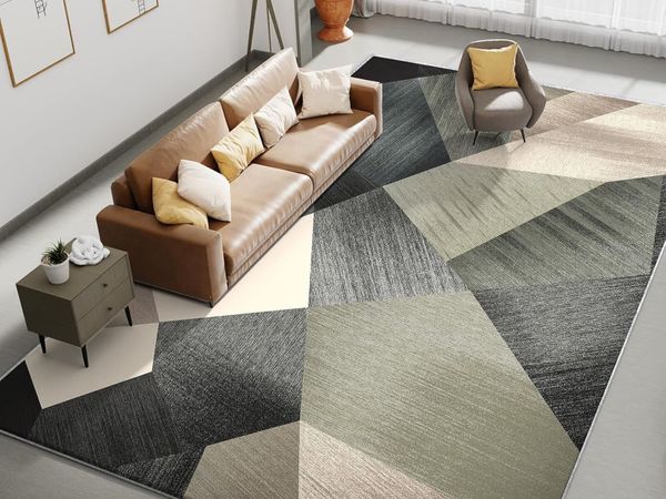 Geometric Modern Soft Sponge Material Area Rug - Main image