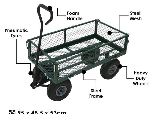 Heavy Duty Garden Cart Utility Trolley NEW - Main image