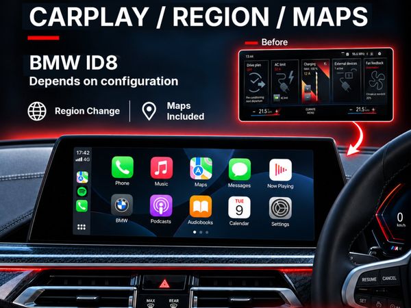 BMW ID8 CarPlay, Region Change & Maps Conversion - Main image