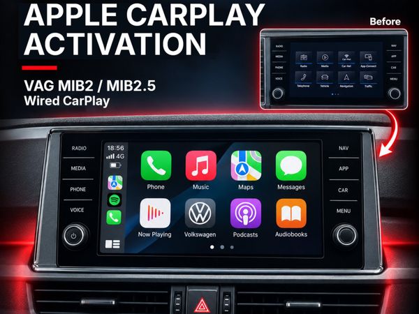 VAG MIB2 / MIB2.5 Wired Apple CarPlay Activation - Main image