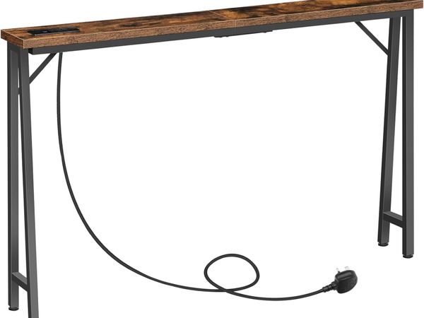 Console Table Slim Behind Sofa with Charging - Main image
