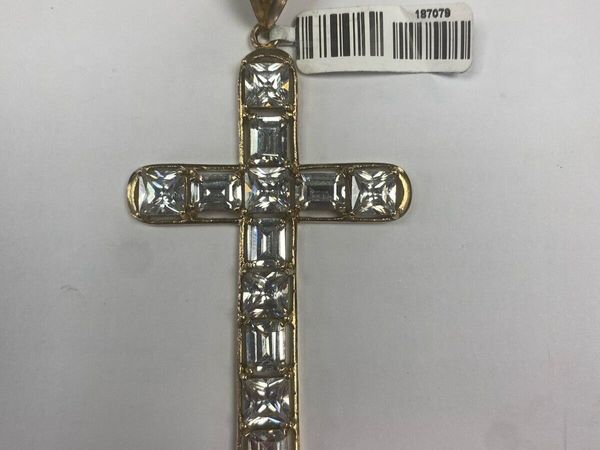 9CT CZ cross - Main image