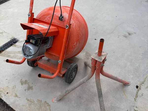 Electric cement mixer with stand 240v - Main image