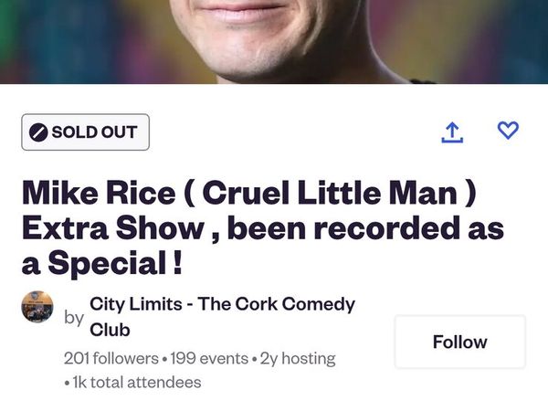 Mike Rice Comedy Club Cork - Main image