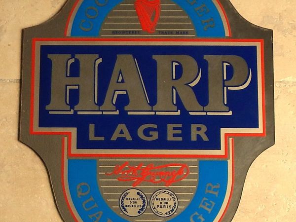 Large Harp Lager Pub Mirror - Main image
