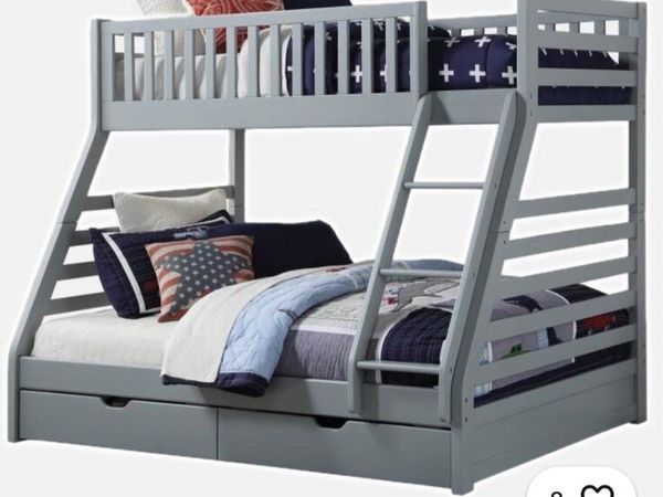 Hanlee Triple Bunk Sleeper Grey - Main image