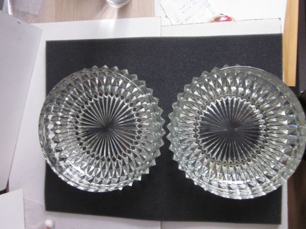 Two Indiana Glass Diamond Point  Bowls - Main image