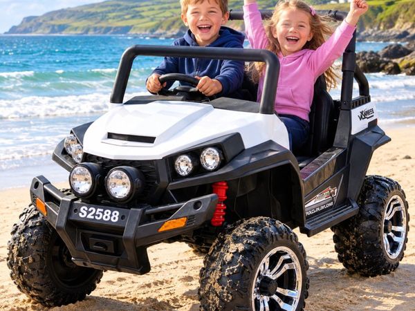 Ranch Wagon 24V Electric Ride On Buggy White - Main image