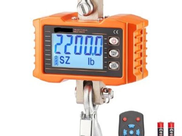 Digital Crane Scale, 2200 lbs/1000 kg, Industrial - Main image