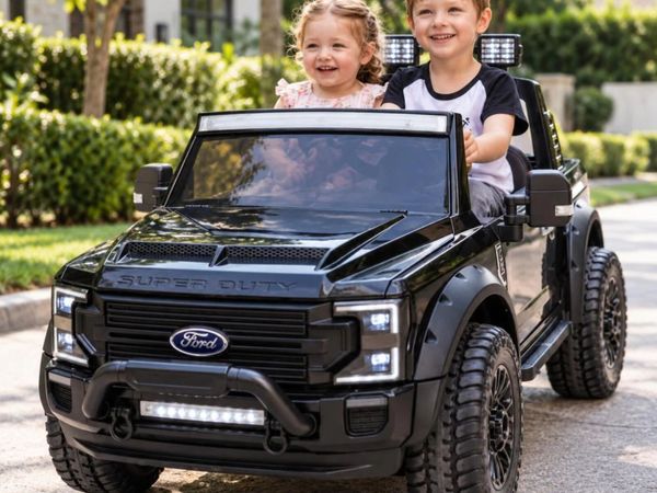 Ford Super Duty F450 24V Electric Ride On Black - Main image