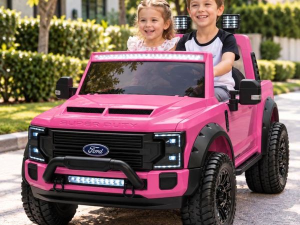 Ford Super Duty F450 24V Electric Ride On Pink - Main image