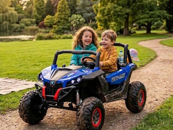 Ground Commander 24V Electric Ride On Buggy Blue - Main image