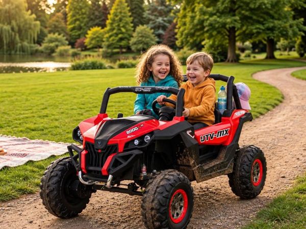 Ground Commander 24V Electric Ride On Buggy Red - Main image