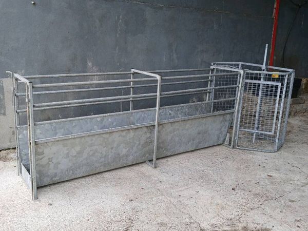 8 Foot Galvanised Sheep Race/Bath - Main image