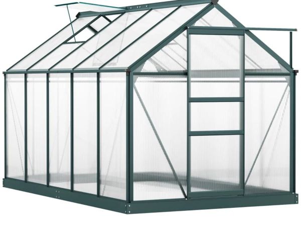6 x 10ft Polycarbonate Greenhouse - Large Walk-In - Main image