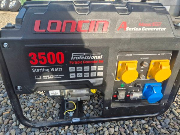 LONCIN 3500 PETROL GENERATOR IMMACULATE - Main image