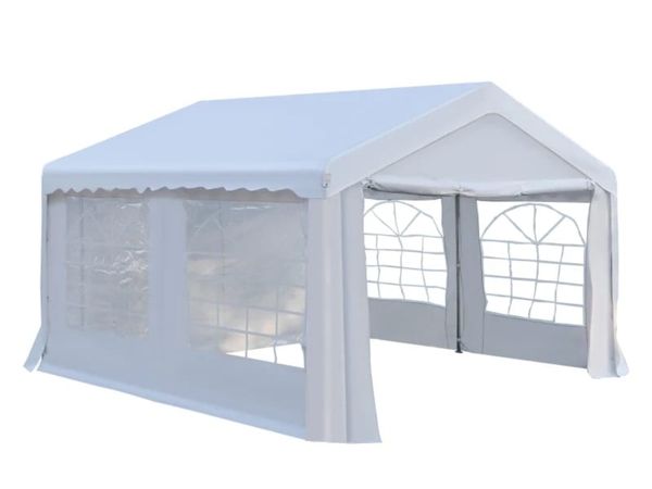 4m x 4 m Garden Gazebo Portable Carport Shelter w/ - Main image