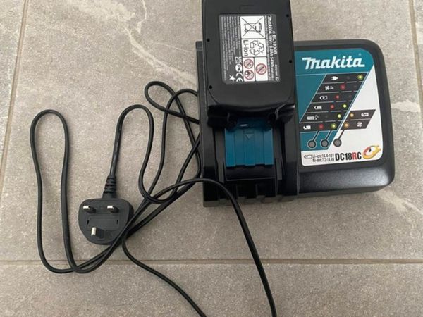Makita DC18RC Fast Charger + BL1830B Battery - Main image