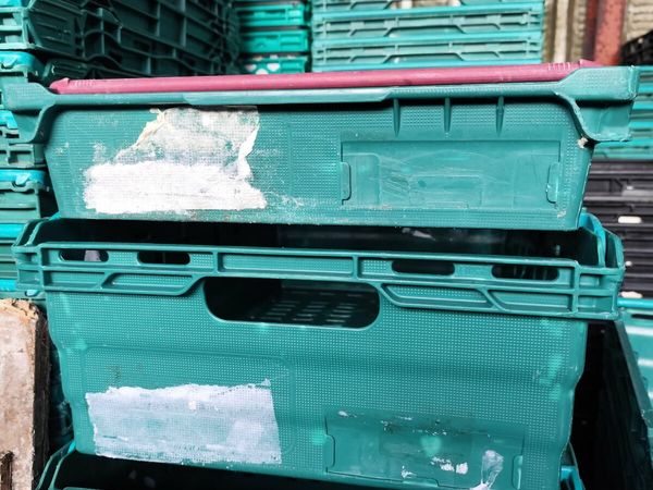 Plastic stacking crates - Main image