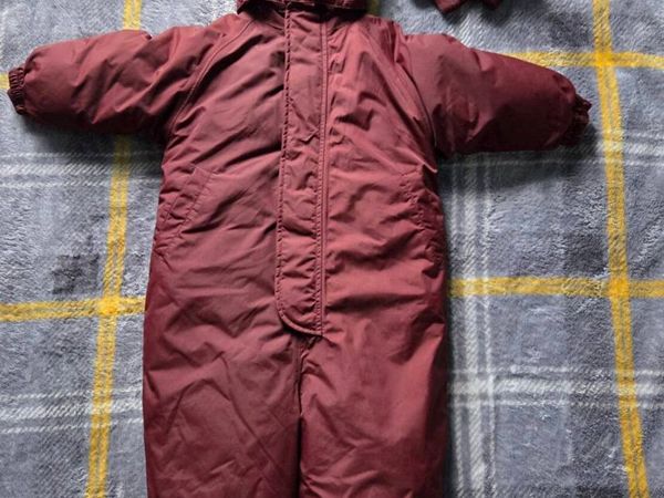 1year, Konges Sløjd Burgundy Thermolite Snowsuit - Main image
