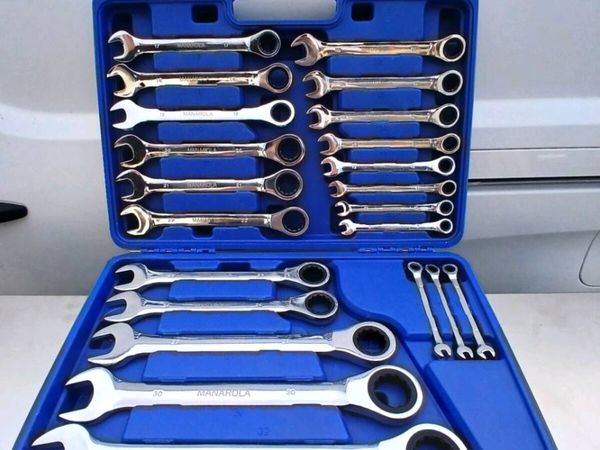 MANAROLA 22PC COMBINATION RATCHET WRENCH SET - Main image