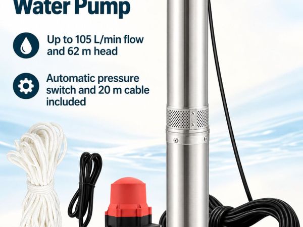 Deep Well Submersible Water Pump 750W Borehole Far - Main image