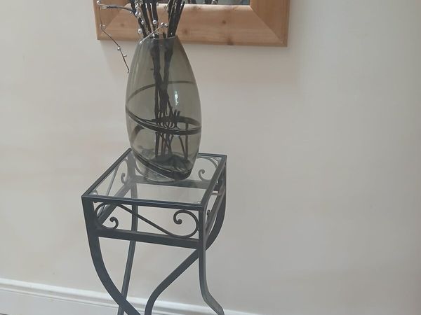 Glass top corner table - Main image