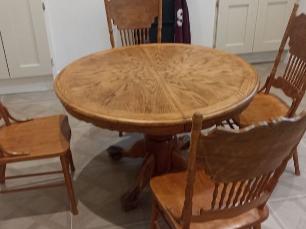 Solid OakTable and 4 Chairs - Main image