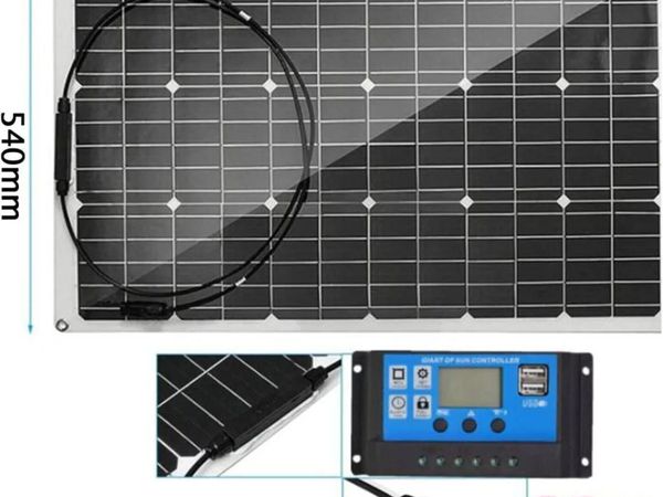 12V Solar Panel Kit 400W Dual Panel System - Main image